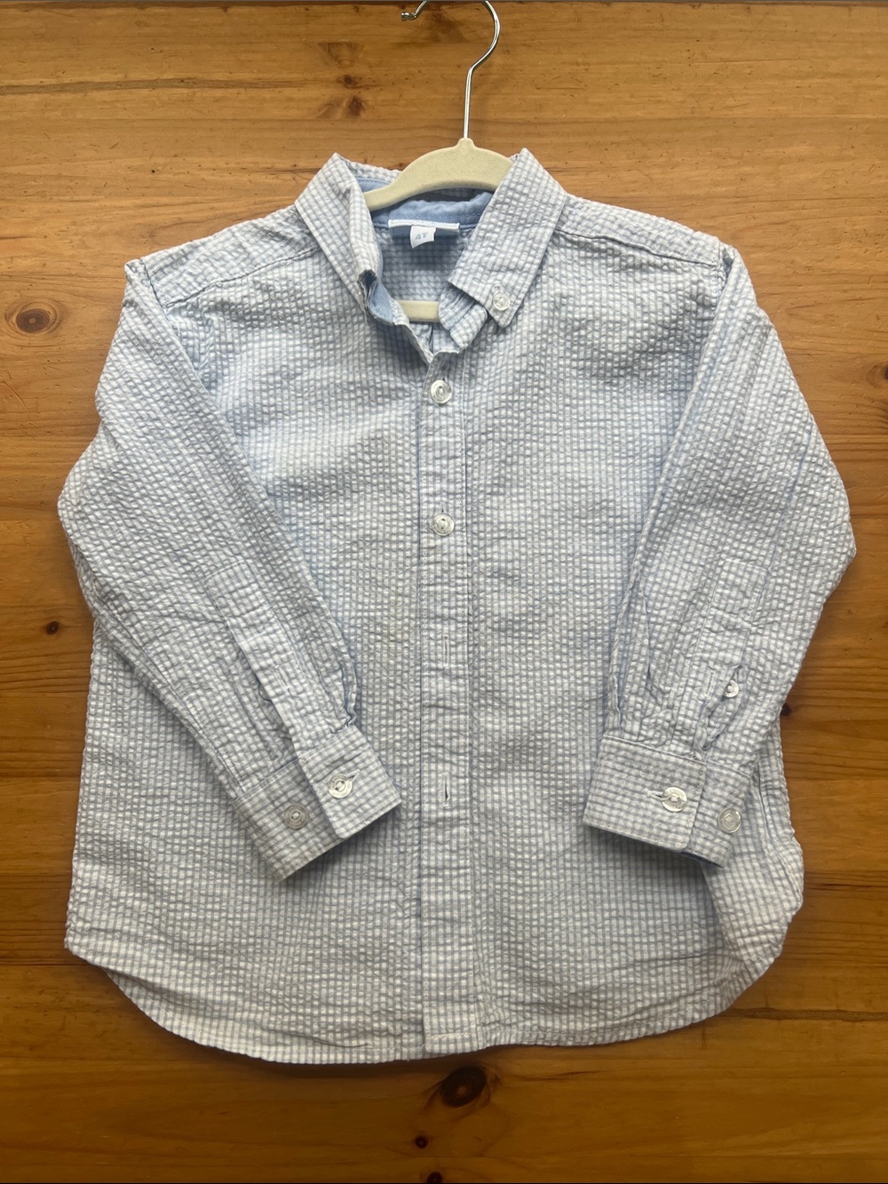 Little English Light Blue Seersucker Button-Down Shirt